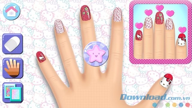 Sơn móng theo mẫu có sẵn