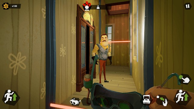 Đừng để ông hàng xóm này bắt được bạn trong game Hello Neighbor Diaries