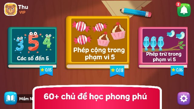 Hơn 60 chủ đề phong phú