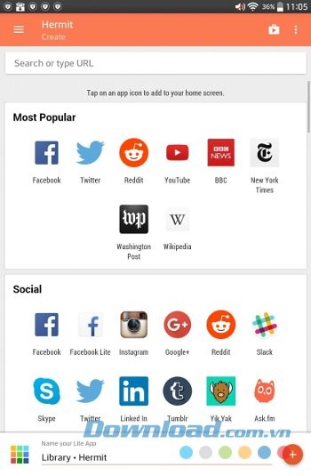 Thư viện với hàng trăm ứng dụng