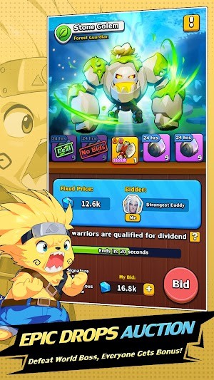 Đánh bại trùm thế giới, nhận chiến lợi phẩm hoành tráng