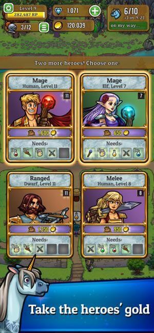 Khiến các anh hùng sẵn sàng chi tiêu vàng của họ