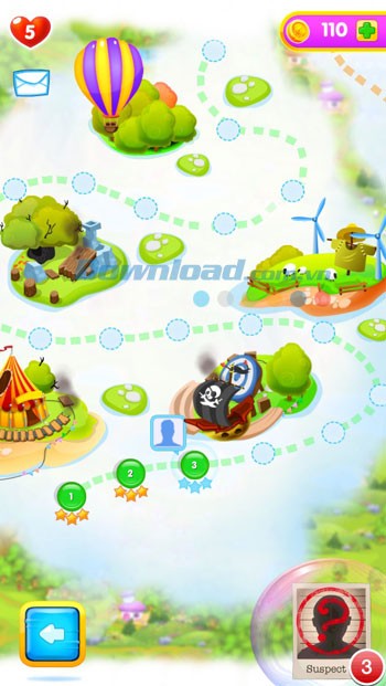 Bản đồ game Hero Pop