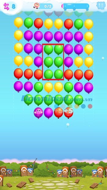 Tạo siêu bóng combo trong Hero Pop