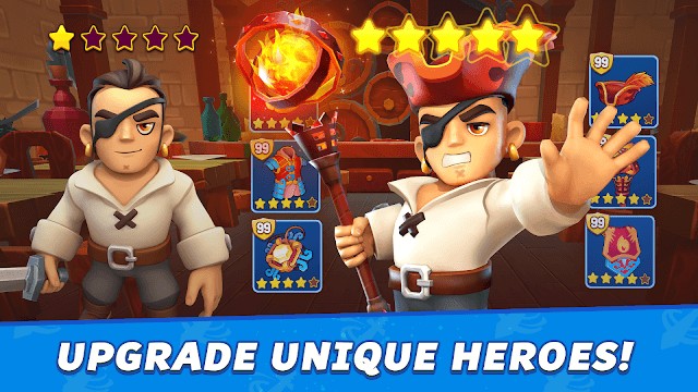 Nâng cấp các anh hùng độc đáo trong game Hero Rush: Adventure RPG