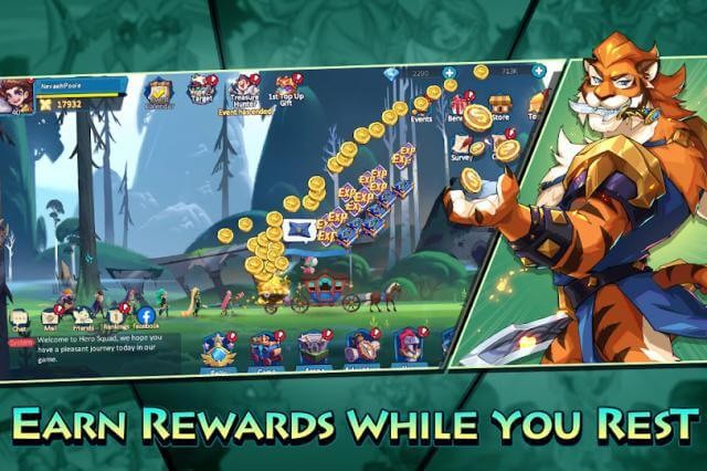 Kiếm phần thưởng ngay cả khi bạn không có mặt trong game