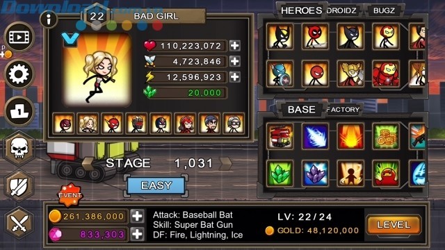 Nâng cấp anh hùng của bạn