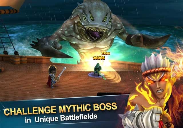 Thách thức boss khổng lồ trong những trận chiến hoành tráng và kịch tính