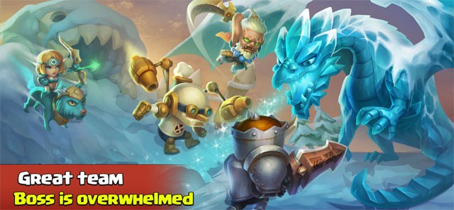 Lập team với bạn bè hoặc game thủ khác để tiêu diệt boss hùng mạnh
