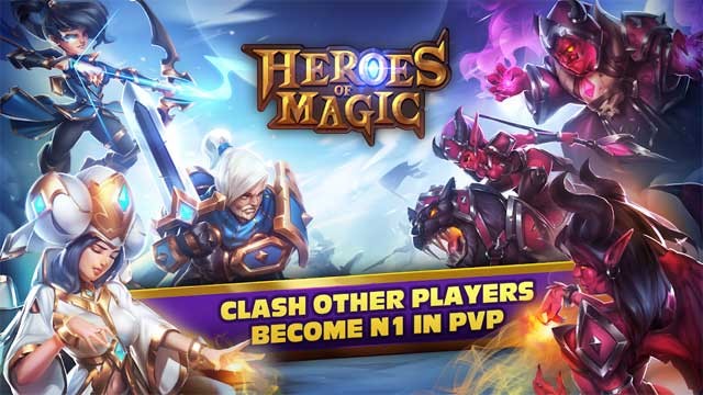 Tham gia các trận chiến PvP và trở thành người mạnh nhất trong Heroes Of Magic