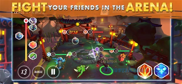 Chiến đấu với bạn bè trong chế độ Arena