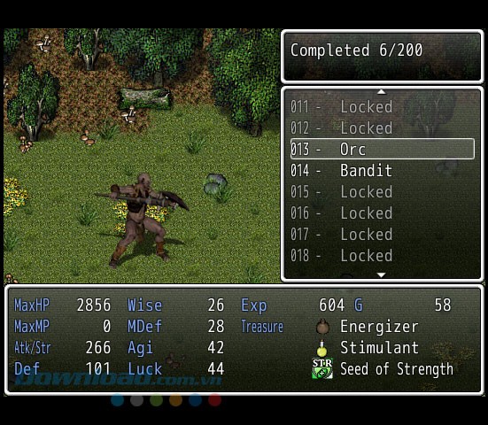 Giao diện chiến đấu trong game RPG cho máy tính Heroes of Shaola