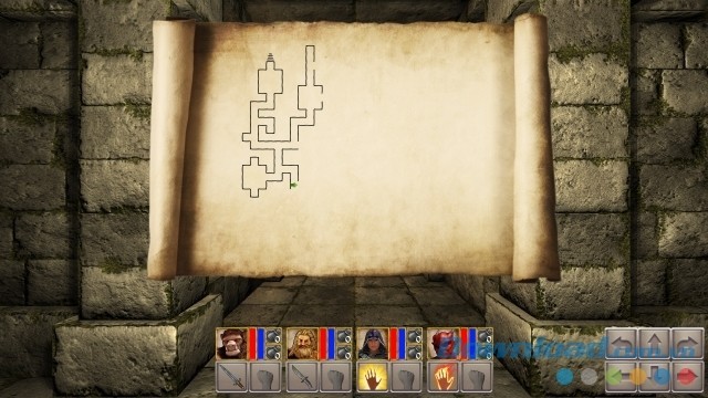 Sử dụng bản đồ trong game nhập vai Heroes of the Monkey Tavern cho máy tính