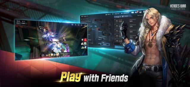 Chơi game Heroes War: Counterattack cùng bạn bè