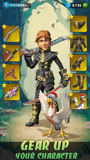 Trang bị cho nhân vật của bạn trong game Heroics