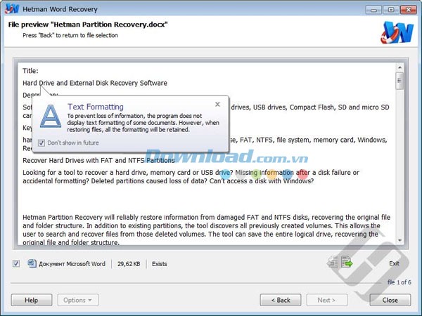 Hetman Word Recovery