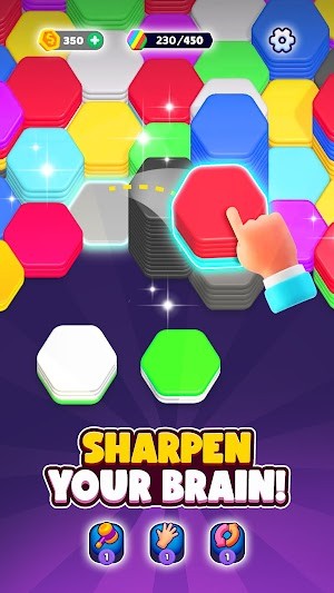 Hexa Sort giúp rèn luyện tí não của bạn