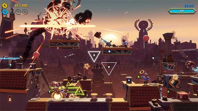 Điều khiển nhân vật Ziggs vượt qua các chướng ngại vật