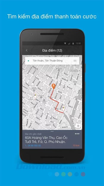 Tìm kiếm địa điểm thanh toán cước