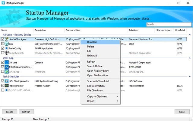 Chức năng của HiBit Uninstaller
