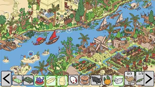 Chinh phục các cấp độ từ dễ đến khó bên cạnh 1 số chế độ chơi ẩn trong Hidden Cats and Dogs game