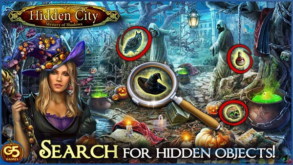 Game tìm đồ vật ẩn Hidden City: Mystery of Shadows