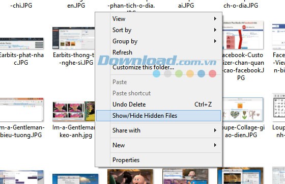 Hiện ẩn tập tin