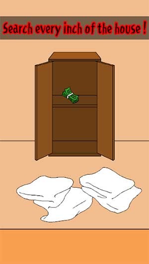 Tìm tiền ở mọi nơi trong phòng