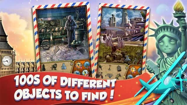 Hidden Objects World Tour có hàng trăm đồ vật ẩn để người chơi tìm kiếm