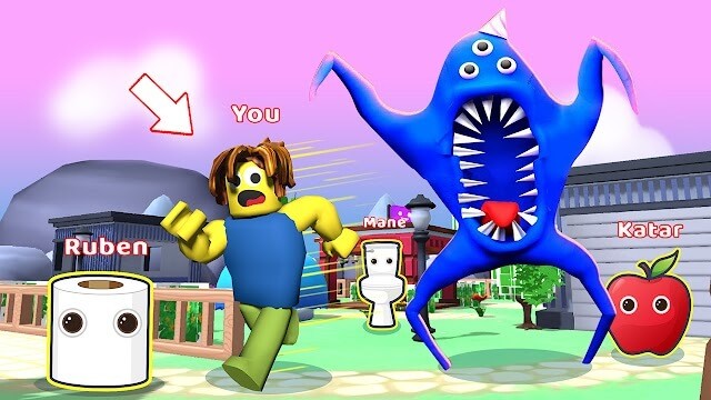 Tìm kiếm và đi trốn trong đấu trường vui nhộn của game Hide & Find: Roblock vs Props