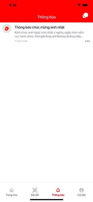 Thông báo tin tức, sự kiện