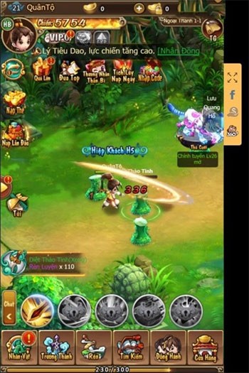 Hiệu ứng game Hiệp Khách H5 đẹp mắt