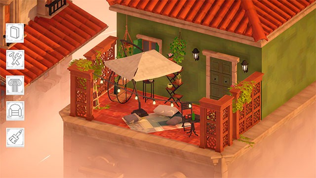 High Above là game mô phỏng xây dựng ốc đảo trên mái nhà Địa Trung Hải