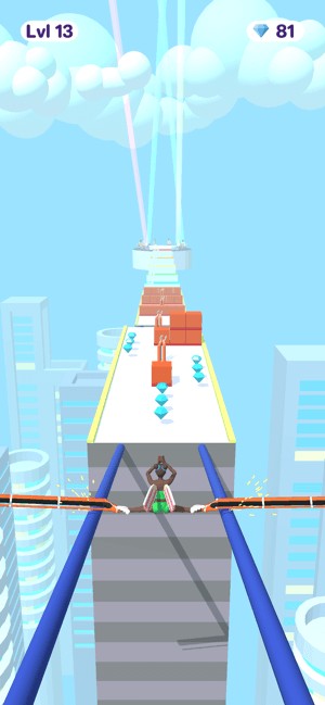 Trượt qua khoảng trống có 2 dây nối