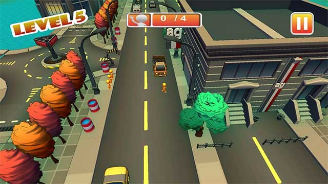 Trong game Highway Cross, bạn sẽ giúp một số du khách bị lạc qua đường an toàn
