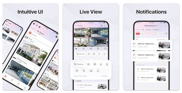 Hik-Connect for Android có giao diện dễ sử dụng trên mobile