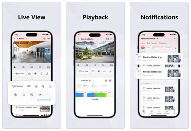 Hik-Connect có nhiều tính năng giám sát hữu ích