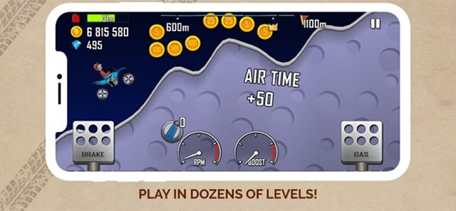 Rất nhiều bàn chơi mới và thử thách mới đã được bổ sung trong Hill Climb Racing