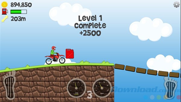Giao diện game Hill Racing Challenge