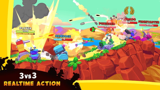 Tham gia các trận chiến hành động 3v3 thời gian thực