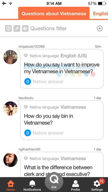 Tương tác với người bản xứ