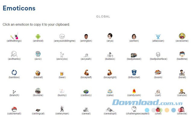 Sử dụng kho icon phong phú