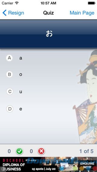 Làm bài test tiếng Nhật