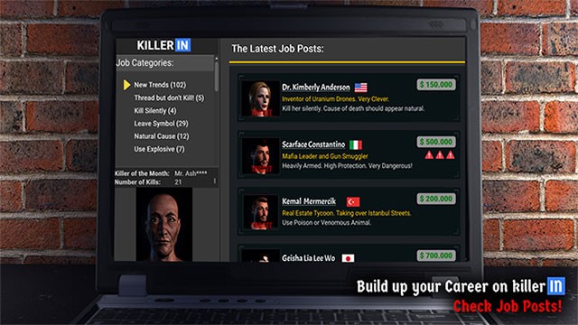 Tiến bộ trong Hired game và mở khóa những hợp đồng mới hấp dẫn