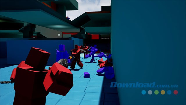 Tham gia vào các trận đấu quyết liệt trong game bắn súng góc nhìn thứ ba HitBox cho máy tính