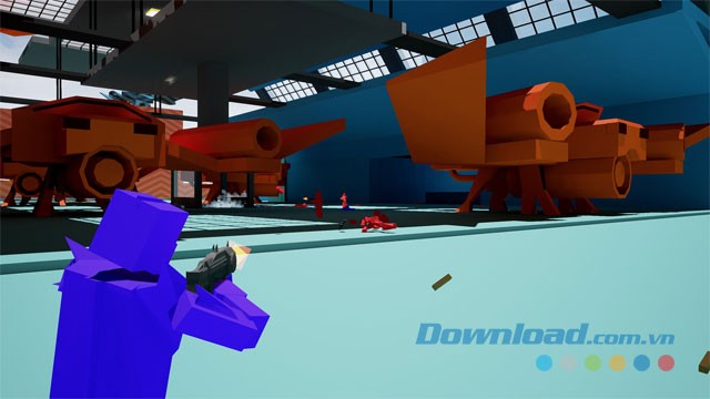 Sử dụng nhiều loại vũ khí trong game bắn súng góc nhìn thứ ba HitBox cho máy tính