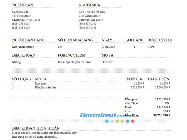 Hóa đơn thương mại