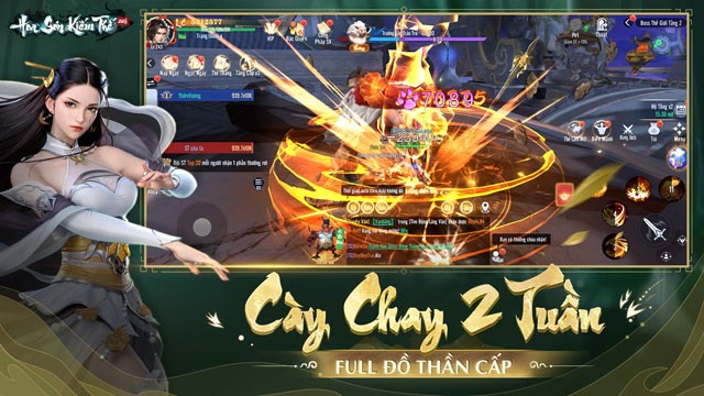 Cày chay 2 tuần, full đồ thần cấp