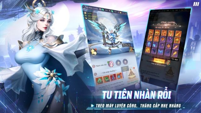 Tu tiên nhàn rỗi - Trep máy luyện công, thăng cấp nhẹ nhàng