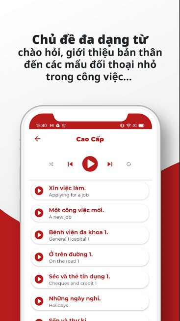 Nhiều chủ đề giao tiếp